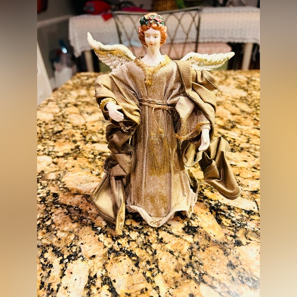 Handmade Angel Christmas Ornament About 9” Tall  Gorgeous - Picture 4 of 6